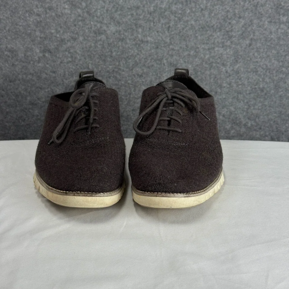 Cole‎ Haan Zerogrand Stitchlite Brown Knit Oxford Shoes Mens 11.5 M C29461